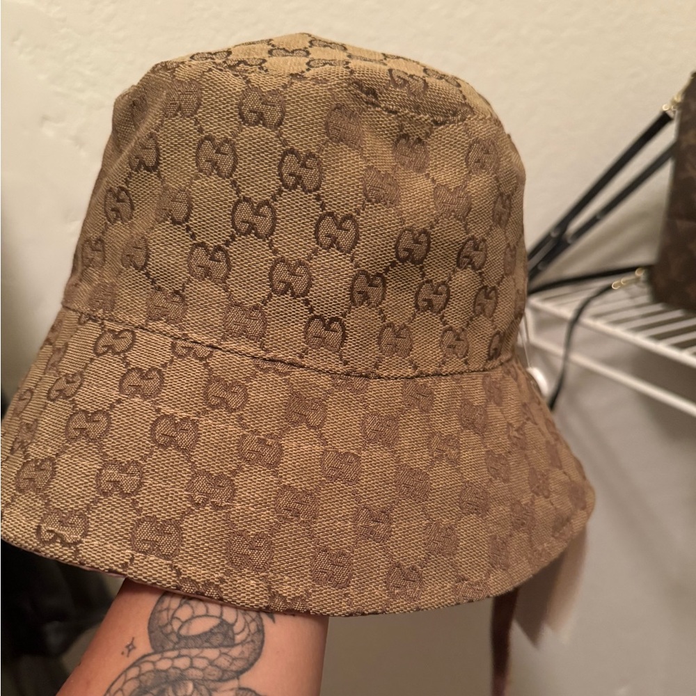 Gucci reversible Monogram Bucket Hat